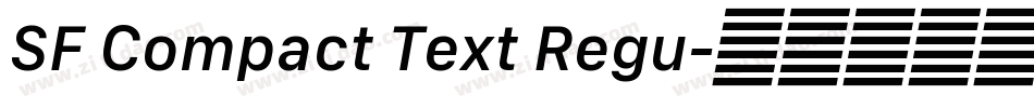 SF Compact Text Regu字体转换